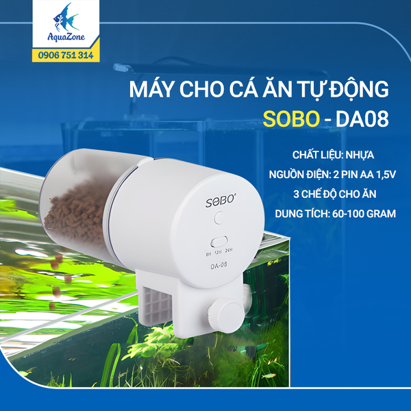 MÁY CHO CÁ ĂN TỰ ĐỘNG SOBO-DA08
