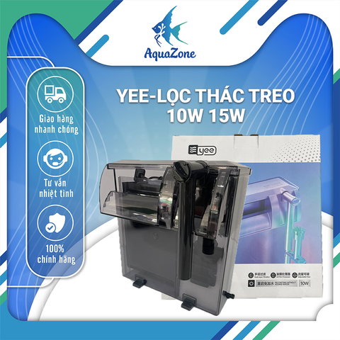 Lọc thác treo bể cá YEE cực đại 1000L 1200L, lọc treo khoang lọc lớn, có sẵn vật liệu lọc