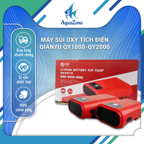 MÁY SỦI OXY TÍCH ĐIỆN QIANYU QY1000 QY2000 | Máy sủi oxy chất lượng cao, yên tĩnh dành cho bể cá