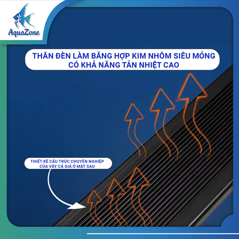 Đèn led máng Deyao T Series, đèn led lên màu cá cảnh hệ ánh sáng RGB, 3 cấp độ sáng