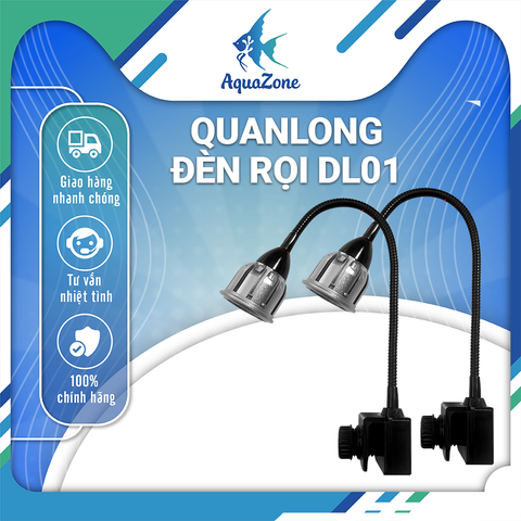 Đèn rọi bể thủy sinh, cá cảnh Quanlong (QL) 7W trắng, vàng, chuyển đổi 3 màu