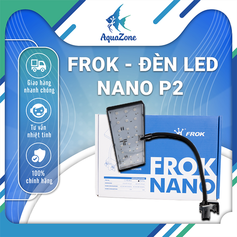 Đèn led Frok nano P2 mini/pro RGB siêu sáng, chip đèn công nghệ cao | đèn led bể cá thuỷ sinh đỏ cá không đỏ nước