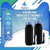 Đèn UV Voonline 3 trong 1 hút váng, cung cấp oxy và diệt tảo, diệt khuẩn