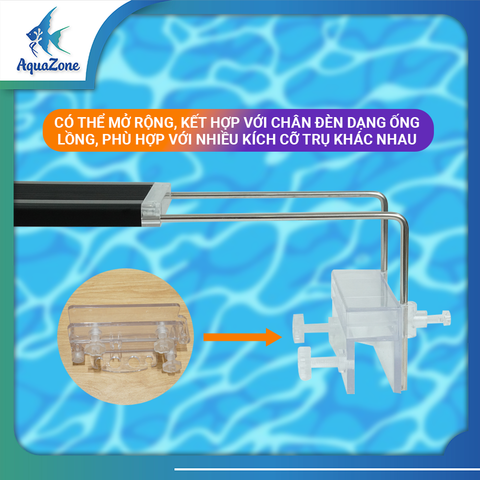 Đèn led máng Deyao M Series, đèn led lên màu cá cảnh hệ ánh sáng RGB, 3 cấp độ sáng