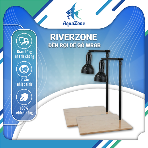 Đèn rọi đế gỗ Riverzone Led WRGB siêu sáng tăng cường màu sắc