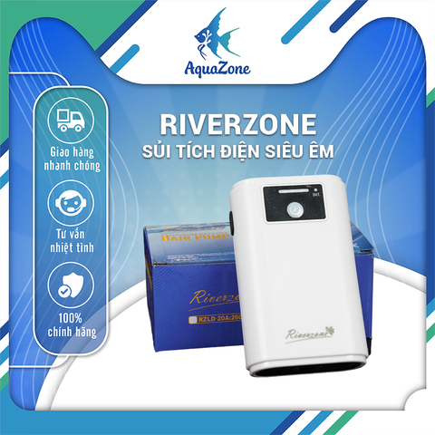 Máy sủi oxy tích điện siêu êm RIVERZONE sử dụng pin dung lượng cao