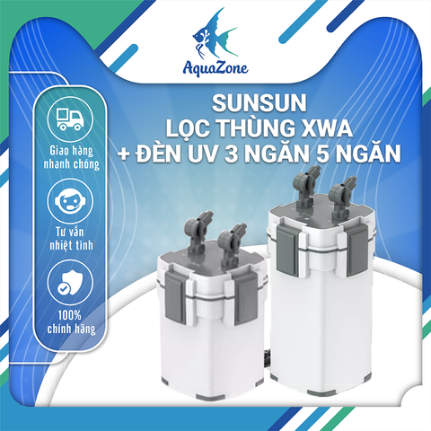 Lọc thùng Sunsun Xiaoli XWA Có Sẵn Đèn UV 9w Diệt Tảo Khuẩn Tiện Lợi