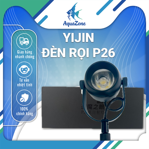 Đèn rọi bể cá YIJIN P26AH P26BH P26CH với 3 màu trắng ấm/ trắng trung tính/ trắng lạnh xoay 360 độ| Đèn led siêu sáng dành cho bể cá thủy sinh
