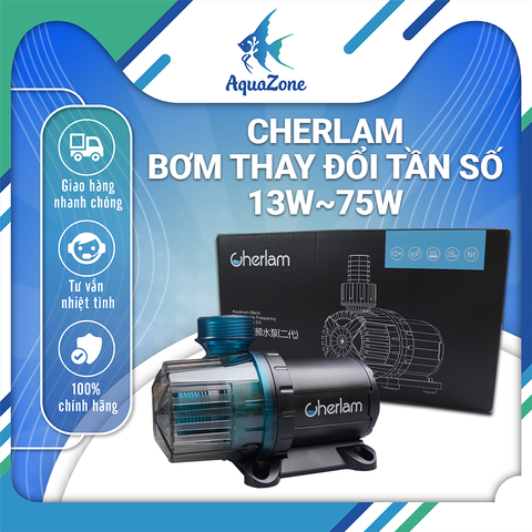 Máy bơm nước hồ cá Cherlam thay đổi tần số 12 cấp độ 2000l đến 10000l nhỏ gọn, hoạt động mạnh mẽ