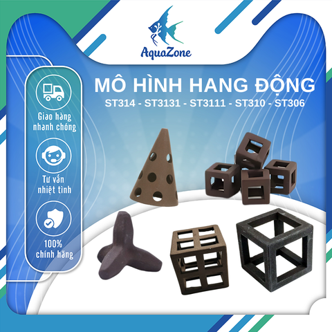 Mô hình hang động cho cá, tép ST306 ~ ST314
