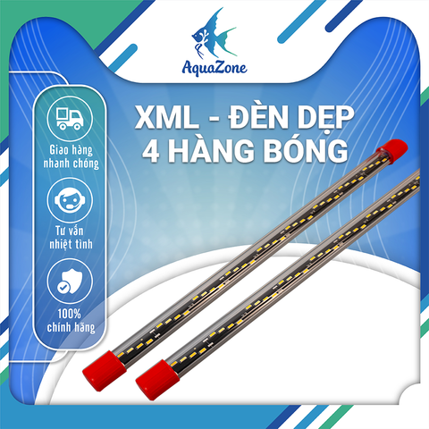 Đèn led dẹp XML 4 hàng bóng siêu sáng, màu sắc tự nhiên đỏ/vàng/trắng, tăng màu sắc cho cá Koi , cá rồng