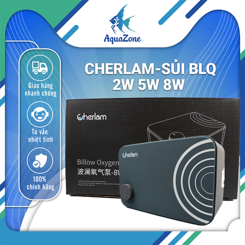Máy sủi oxy công suất lớn Cherlam cho bể cá, có thể điều chỉnh lưu lượng