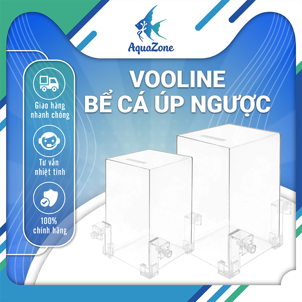 Bể cá úp ngược, hồ cá úp ngược trang trí, bể cá áp suất âm box acrylic Voonline