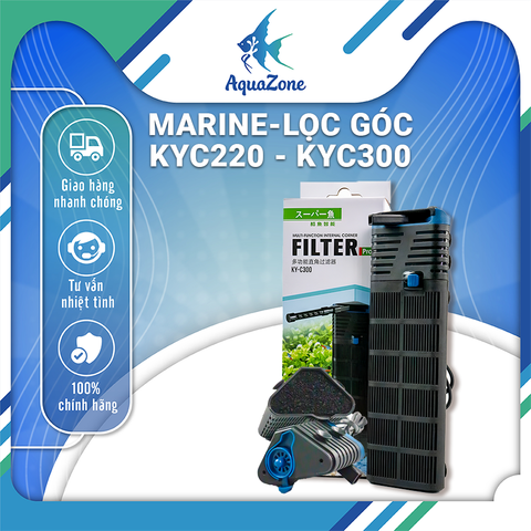 Lọc góc Marine KYC220 KY300 nhỏ gọn, tiện lợi dành cho bể cá, thủy sinh nhỏ và vừa