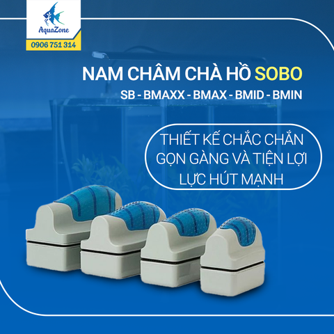 Hít chà hồ cá Sobo SBBMIN - SBBMID - SBBMAX - SBMAXX sạch bụi bẩn và vết bám