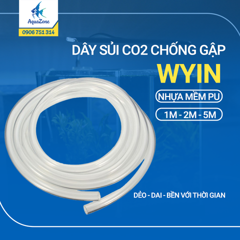 DÂY SỦI CO2 CHỐNG GẬP WYIN (1m,2m, 5m)