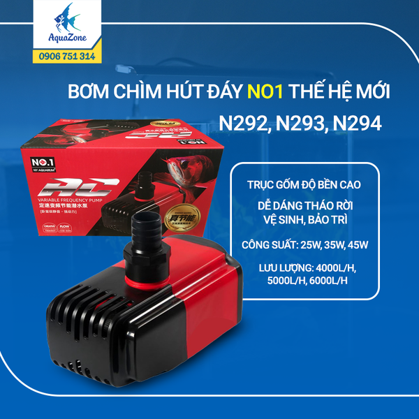 Bơm chìm hút đáy NO1 thế hệ mới (N292 - N916) chảy mạnh, tiết kiệm năng lượng