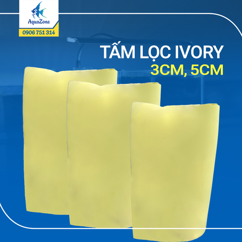 Tấm lọc Ivory 3 - 5cm chuyên dụng cho bể thủy sinh