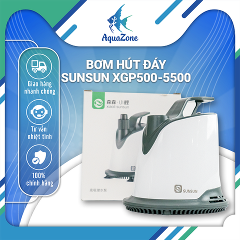 Bơm chìm hút đáy bể cá SUNSUN XGP 500L, 1000L, 1500L, 2500L, 300L, 3500L, 4500L, 5000L, 5500L  với lực bơm mạnh mẽ, tiết kiệm điện, siêu yên tĩnh