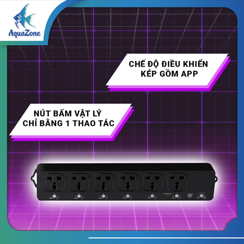 Ổ cắm điện bể cá bluetooth Week Aqua thông minh, an toàn và bền bỉ
