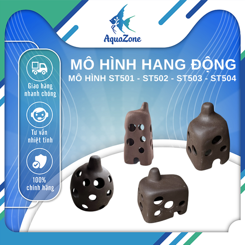 Mô hình hang động cho cá, tép ST501 ~ ST504