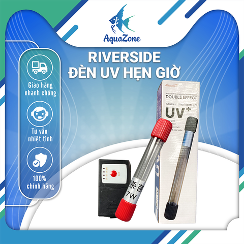 Đèn UV tích hợp hẹn giờ hồ cá Riverzone 3w 5w 7w 11w 13w - đèn uv diệt tảo, diệt khuẩn cho bể thủy sinh