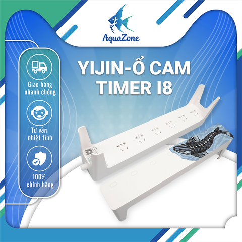 Ổ cắm hẹn giờ Yijin I8 PLUS 6 ổ, cài đặt độc lập, tùy chỉnh trên app thông minh, hiện đại