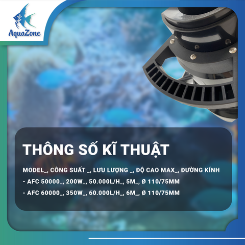 Bơm tạt XT-AFC-50000 - 100000 dành cho hồ cá Koi