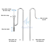 Bộ ống in out Week Aqua inox cao cấp tích hợp lọc váng