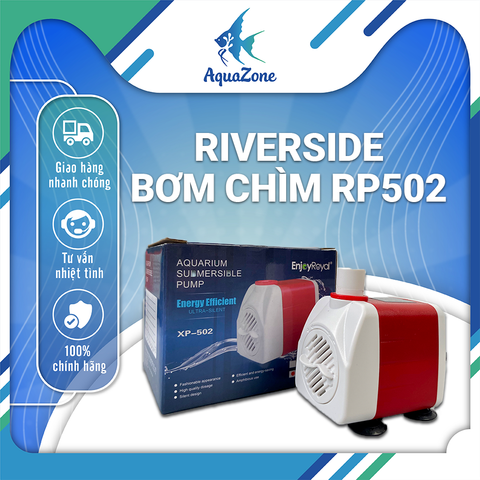 Bơm chìm hồ cá Riverzone cao cấp, hiệu suất bơm mạnh mẽ  3w đến 40w