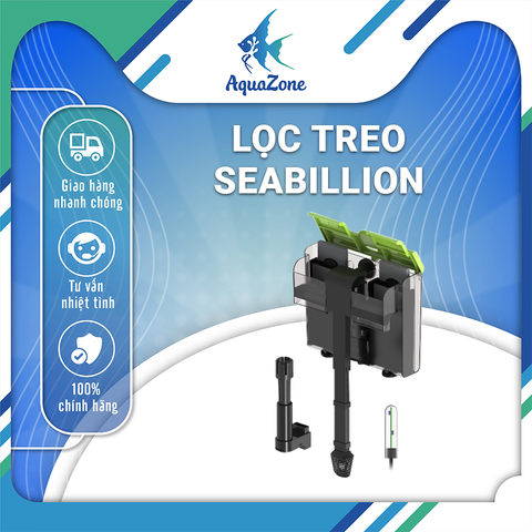 Lọc treo SEABILLION, lọc thác với ngăn lọc lớn, trang bị sẵn đèn UV diệt tảo, diệt khuẩn