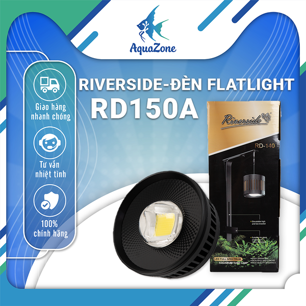 Đèn led Riverside FLATLIGHT 150A hiệu ứng ánh sáng siêu mạnh, đèn kết hợp tia sóng nước dành cho bể thủy sinh, bể cá, bể suối