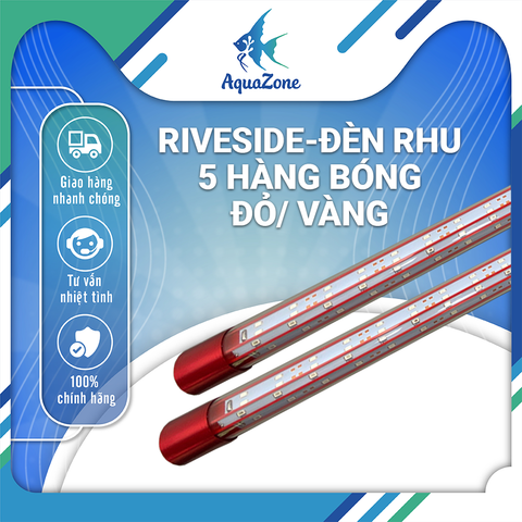 Đèn led Riverside 5D 5 hàng bóng chuyên dụng cho Huyết Long, Bối, đỏ cá không đỏ nước
