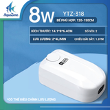 Máy sủi oxy siêu êm Yee 1 vòi 2 vòi 3w ~ 8w, máy sủi mạnh mẽ, có thể điều chỉnh lưu lượng