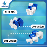 Bộ phụ kiện nối ống nước tiện lợi (cút nối, cút chếch, cút vuông, khóa vòi nước, thu, giắc co, bịt đầu ống, kẹp ống)
