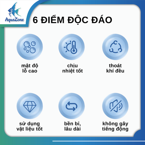 Đĩa sủi siêu mịn MBIO, đĩa sủi oxy cho bể cá nhiều kích thước