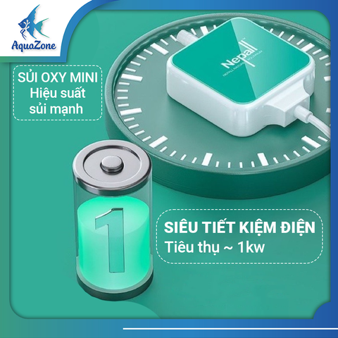 Sủi oxy mini siêu êm Nepall
