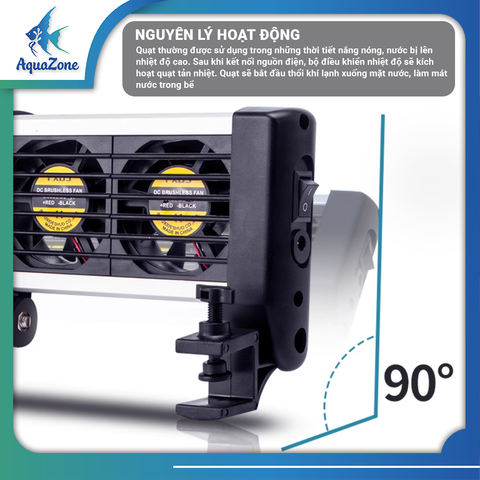 Quạt làm mát bể thủy sinh, bể cá MARINE 2 - 4 - 6 | Quạt tản nhiệt bể cá, bể thủy sinh siêu mạnh, tiết kiệm điện, chống ồn