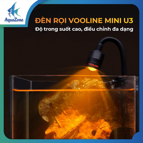 Đèn rọi Mini VOONLINE U3/ U5 điều chỉnh tiêu cự sẵn công tắc điều khiển với 9 cấp độ