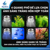 Đèn lon Flat xoay 360 độ độc đáo Riverzone ánh sáng RGB hoặc Trắng có sẵn giá treo cho bể cá thủy sinh, bể suối