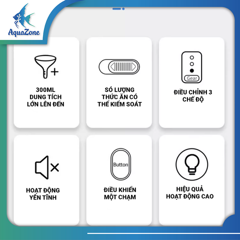 Máy cho cá ăn tự động Voonline pin AA tiện lợi hẹn giờ 8H 12H 24H, sử dụng đơn giản, dễ dàng