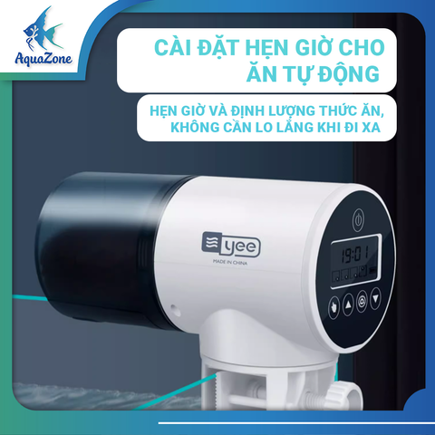 Máy Cho Cá Ăn Tự Động Yee Sử Dụng Pin AA Tiện Lợi