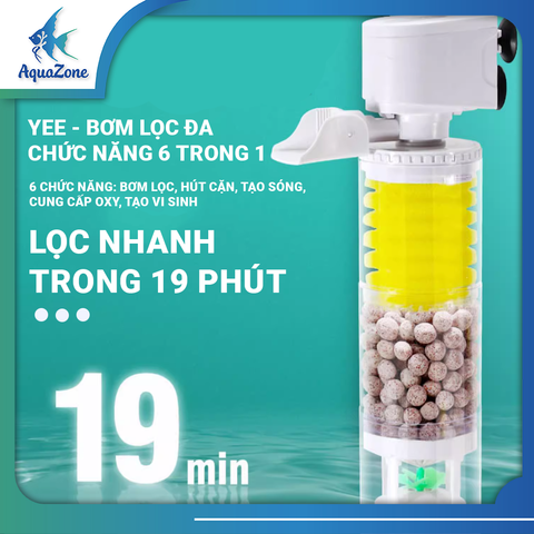 Máy Bơm Lọc Nước Bể Cá 6 Trong 1 YEE Đa Chức Năng 4w 20w 25w 35w