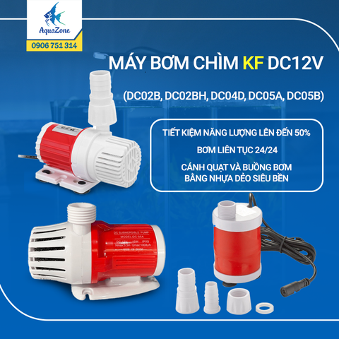 Bơm chìm KF DC02B - DC02BH - DC04D - DC05A - DC05B mini tự động, hiệu suất cao, tiết kiệm điện