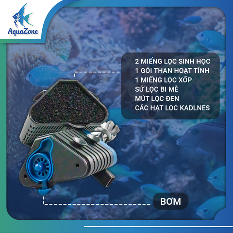 Lọc góc Marine KYC220 KY300 nhỏ gọn, tiện lợi dành cho bể cá, thủy sinh nhỏ và vừa
