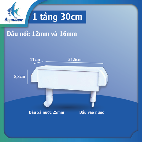 Hộp lọc dàn trên - Hộp lọc nhỏ giọt nhiều tầng 30-80cm cho bể cá