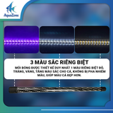 Đèn led tròn 8 hàng bóng XML đỏ trắng vàng dành cho cá rồng, cá Koi siêu sáng, siêu thực
