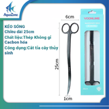Kéo cắt tỉa cây thủy sinh Voonline thép cacbon không gỉ - Dụng cụ trồng cây cho bể thủy sinh