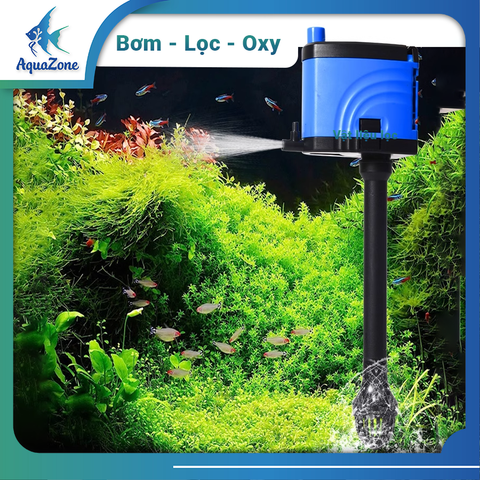 Bơm bể cá XinXiu đa năng tạo oxy, tạo sóng yên tĩnh 3 trong 1