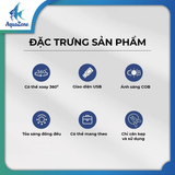 Đèn LED kẹp tròn VOONLINE chip đèn WRG 3 chế độ màu mặc định (trắng, màu, toàn phổ)